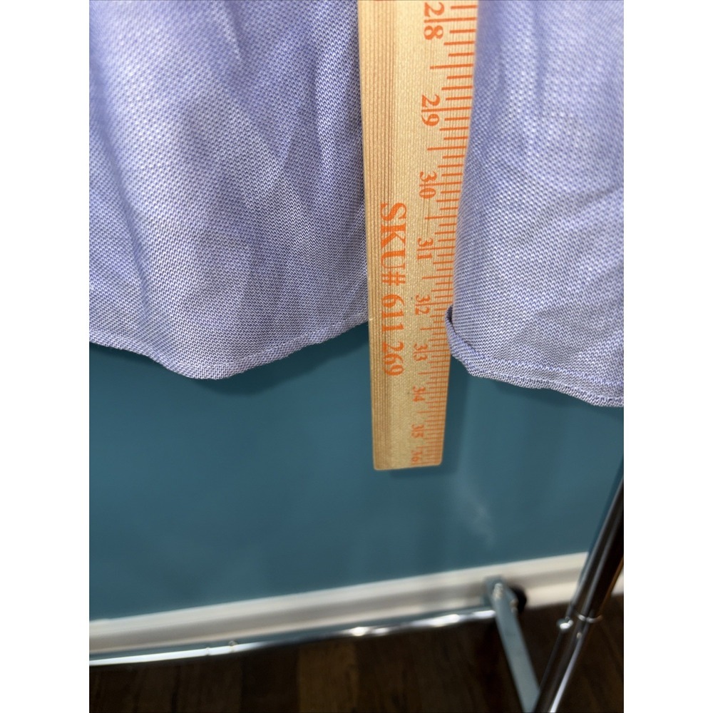 Eton Dress Shirt Long Sleeve Slim Medium 39 15.5 Blue Chambray Lot Of 2 Preppy - Picture 7 of 10